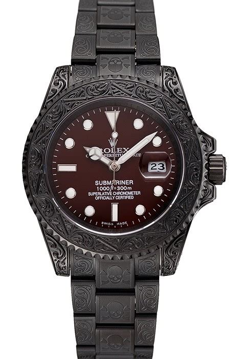 rolex submariner skull limited edition black|Rolex black submariner 2020.